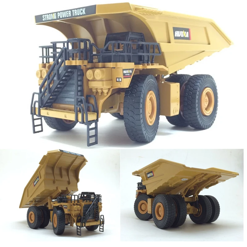 

1:75 Alloy Diecast Dumper Mine Truck Tittle Cart Metal Harvester Truck Diecast Model Construction Children Toy Collections