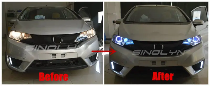 SINOLYN светодиодный DRL angel eyes Devil Eye 3,0 автомобильный проектор Объектив Биксеноновая фара для автомобиля автонастройка DIY фары линзы H1 H4 H7