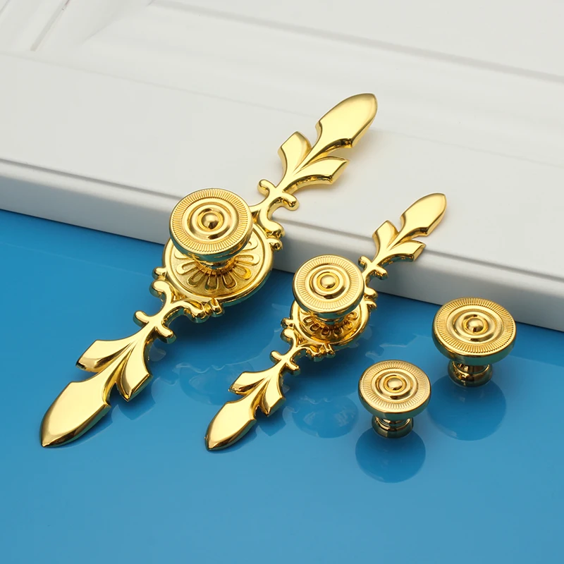 

NAIERDI 120MM Gold Handles Kitchen Door Cupboard Zinc Alloy European Retro Wardrobe Furniture Handle Drawer Pull Cabinet Knobs