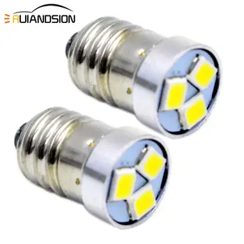 

2pcs 1.44W E10 LED Flashlight Bulb Lamp 3V 6V 12V Led Bulb Replacement Flashlight 3030 3smd Torch bulb 3 Volt Screw lighting