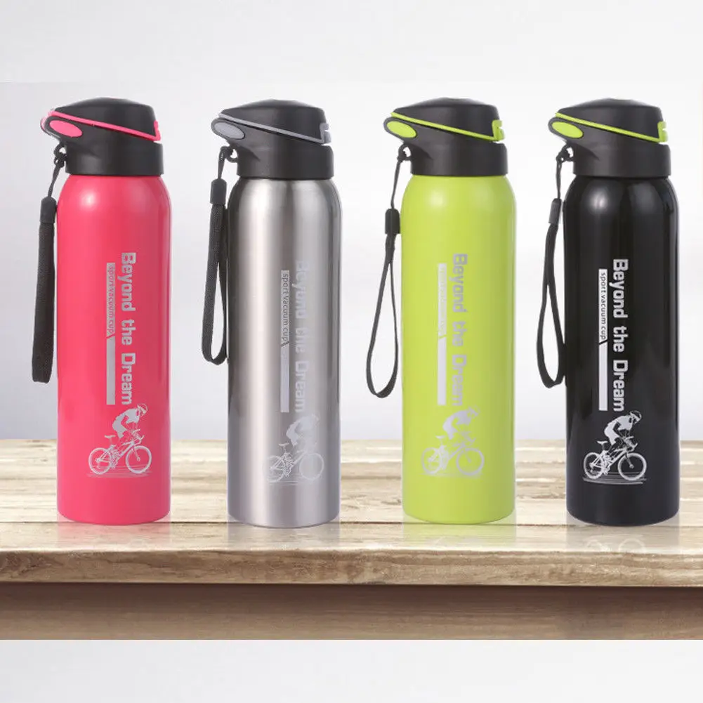 

500ML Stainless Steel Vacuum Insulated Water Bottle Flask Thermos Hot/Cold Cup