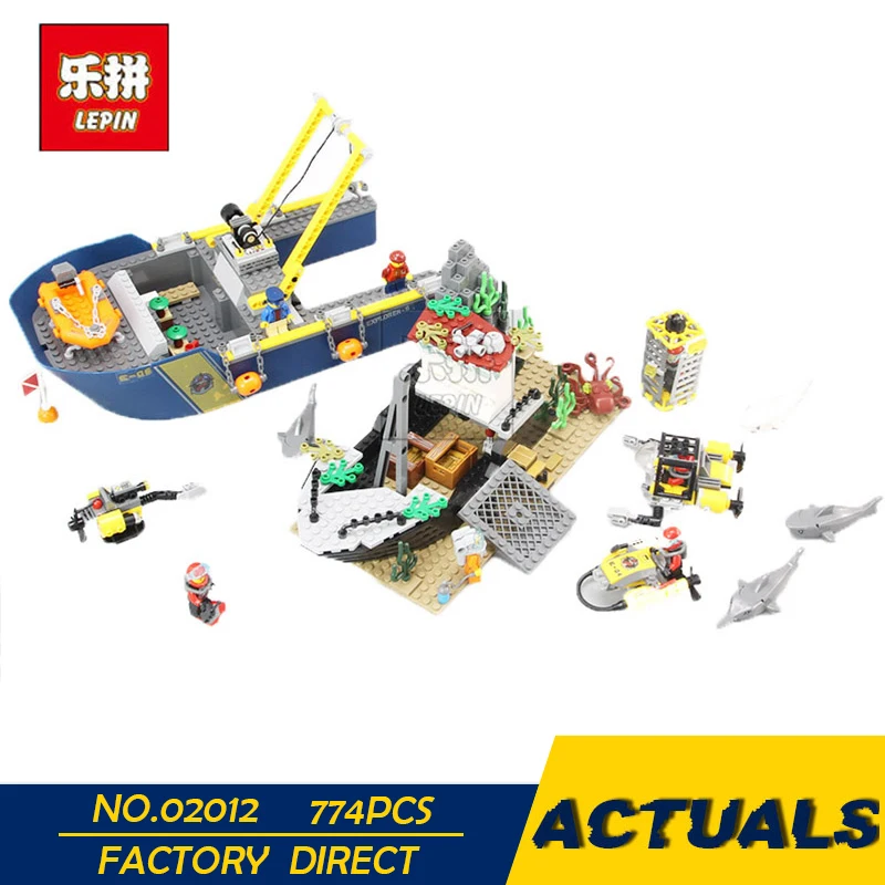 

LEPIN 02012 City Series Deepwater Exploration Vessel Children Educational Building Blocks Bricks Toys Model Funny Boy Gift 60095