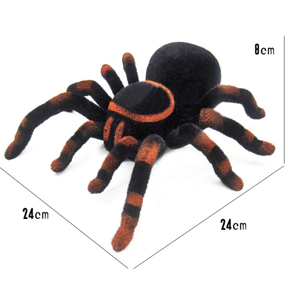 Remote Control Realistic RC Creepy Tarantula Spider Prank Prank & Trick Toys for Kids Halloween Christmas Gift