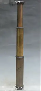 

17" Vintage Collection China Antique Bronze Telescope Telescopes Spyglass Statue