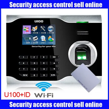 

mutil-language ZK U100 WIFI biometric fingerprint time attendance time clock linux system with wifi with ID card