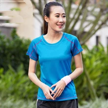 Новые летние мужские женские с коротким рукавом с круглым вырезом для бега тренировки Женская быстросохнущая одежда для спорта на открытом воздухе заказной печатный логотип