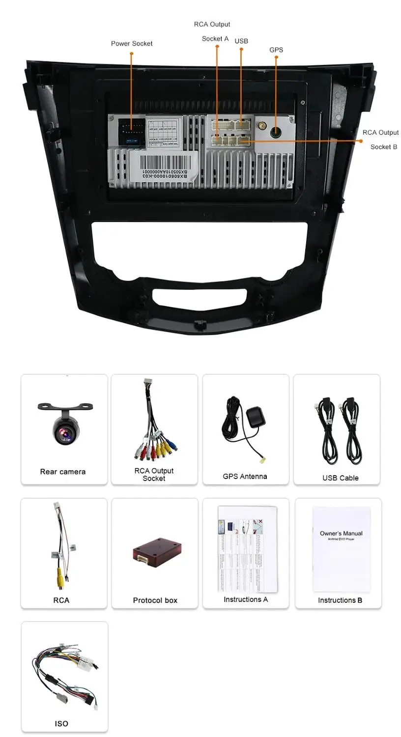 Perfect Bosion 10.1 Inch Android 8.1 Car Multimedia Player GPS NAVIGATION Head Unit DAB For NISSAN X-TRIAL 2014-2018 Rear View Camera 5