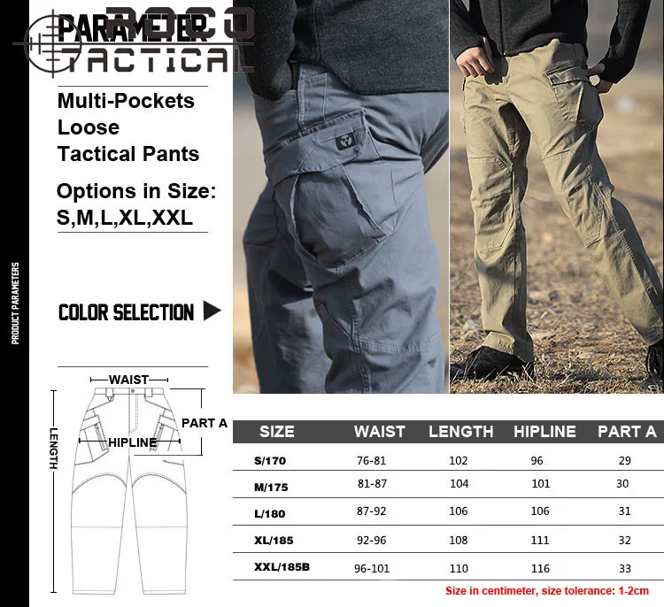 ROCOTACTICAL мужские высококачественные тактические брюки с несколькими карманами, свободные военные брюки-карго, походные брюки для кемпинга