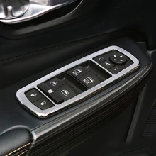 For Dodge Dart 2013-2017 car styling accessories ABS Chrome Interior Window Switch Panel Cover Bezel Trim Frame Molding