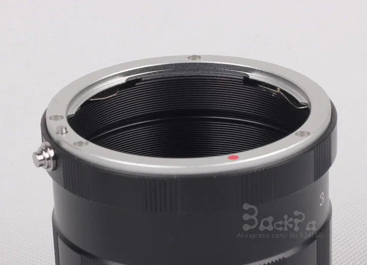 Металлическое Удлинительное Кольцо макро расширитель набор адаптеров объектива Цифрового Фотоаппарата CANON DSLR Камера объектив 50D 60D 70D 600D 7D Rebel T1i XTi T2i T3i T4i T5i