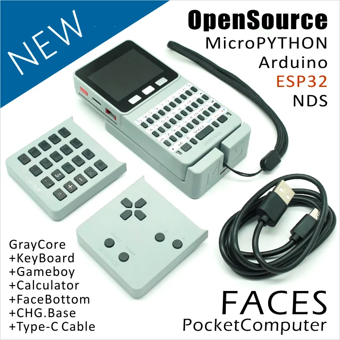 

M5Stack New FACES series set keyboard Gameboy ESP32 Development Board