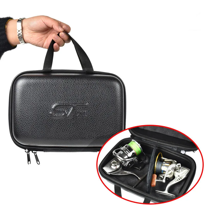  Fish Reel Bag Spinning Reel Case Leather Protective Hard Shell Shockproof Waterproof Cover Fishing  - 33014935782