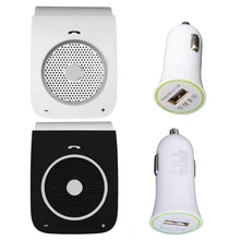 Alloet USB Car Charger with bluetooth handfree voice dial Sunvise USB Cigarette Lighter Charger Audio Music Speaker for phones