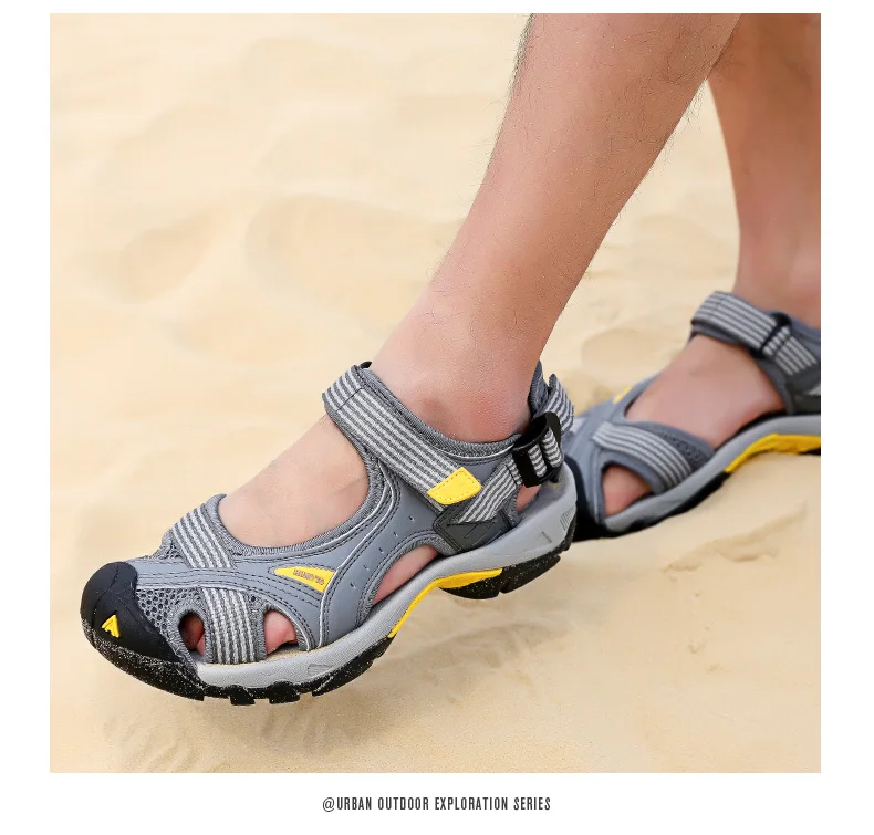 HUMTTO/уличные женские сандалии; мужская пляжная обувь; летняя спортивная обувь с защитой от столкновений; резиновые кроссовки из сетчатого материала; быстросохнущие кроссовки