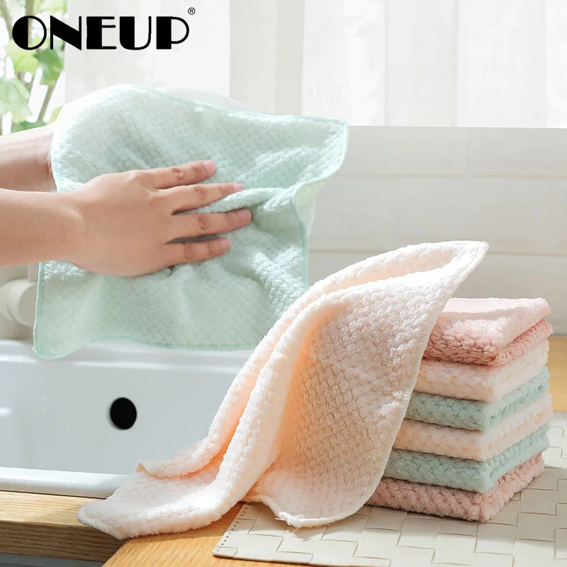 Кухонное полотенце ONEUP супервпитывающая салфетка из микрофибры для мытья посуды