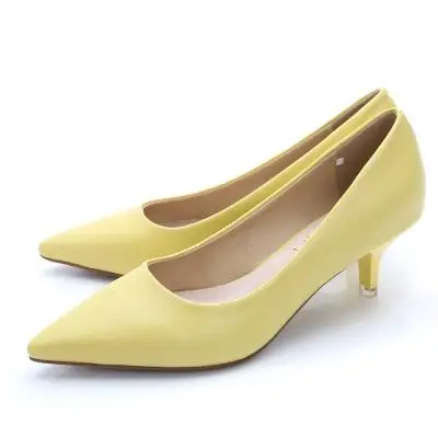 Женские туфли из органической кожи женские туфли-лодочки с натуральной кожей внутри на низком каблуке туфли на шпильке женская рабочая обувь на тонком каблуке модельная обувь туфли для свадебной вечеринки с острым носком - Color: 2