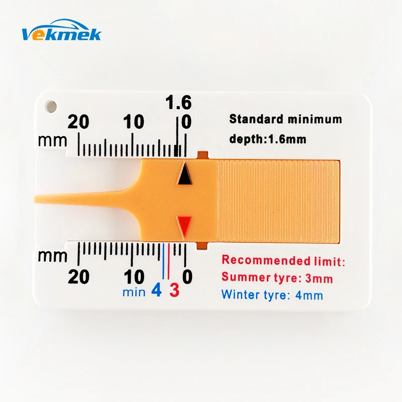 

1pc Plastic Tire Tread Depth Gauge Car Tyre Gauge Auto Tire Tread Height Meter Measurement Tool Tread Checker Tire Repair Tool