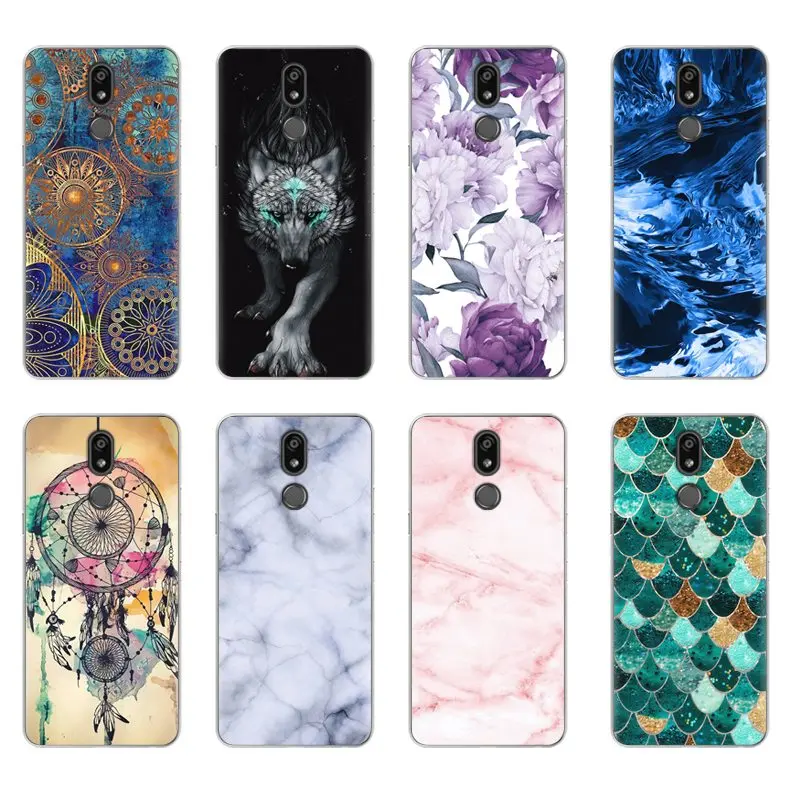 

For Lg k40 Case Silicone patterned Soft Back Cover Case For lg k40 Phone Fundas Coque Cases HIigh quality