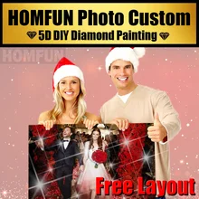 HOMFUN фото на заказ DIY, алмазная вышивка 5D Частный заказ алмазная живопись вышивка крестиком Алмазная 5D украшение подарок