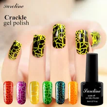 Saroline Lucky деление лака для ногтей пигмент трещина УФ лак для ногтей Дизайн ногтей Полупостоянный растрескивающийся красочный лак для ногтей
