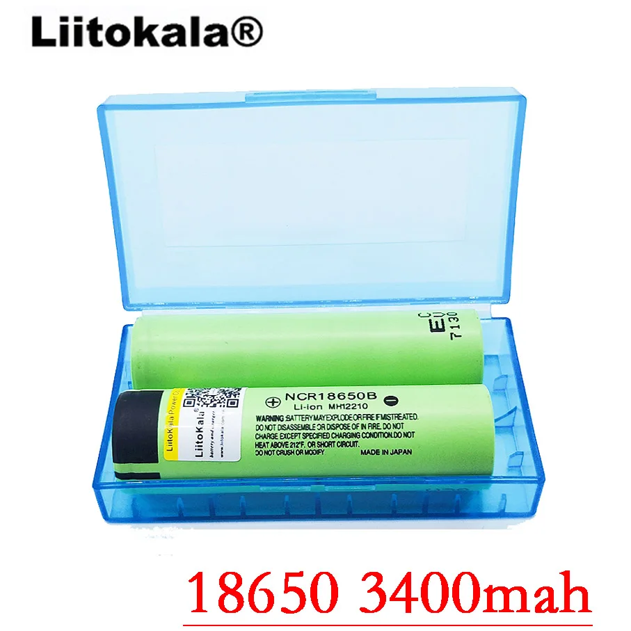 

Liitokala NCR18650B original 3.7 v 3400 mah 18650 3400 mah rechargeable lithium battery