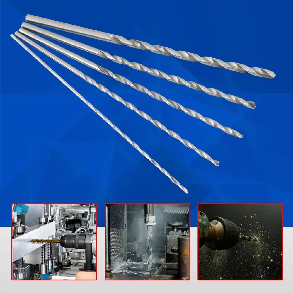 Long Drill Hss Steel Twist Drill Bits Long Straight Shank Metal