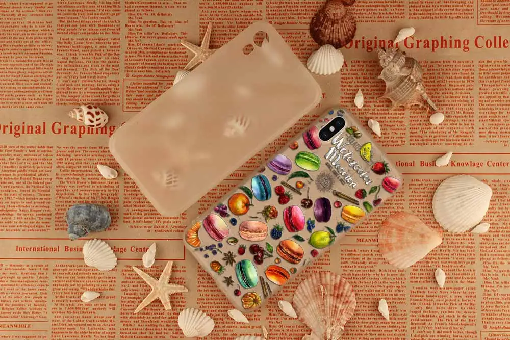 Macarons עוגת רך סיליקון מקרה עבור iPhone 13 11 12 פרו X XS Max XR 6 6S 7 8 בתוספת SE מיני כיסוי phone cases for iphone xr
