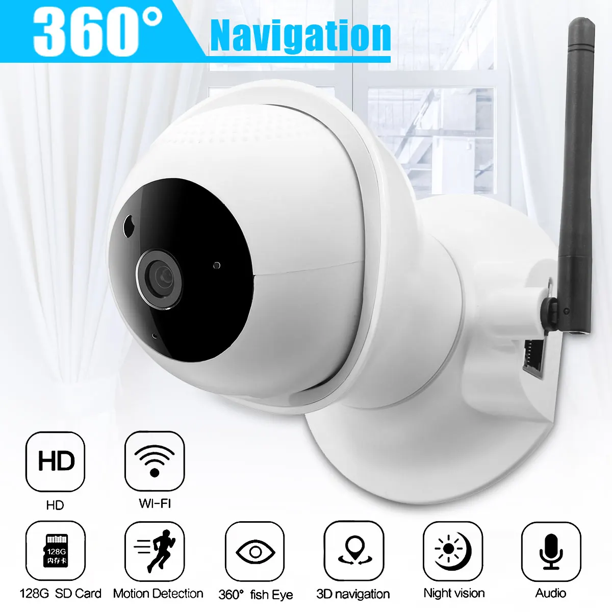 

100-240v E39 200W Camera Wireless Home Security IP Camera Surveillance Camera Wifi Night Vision CCTV Camera Baby Monitor