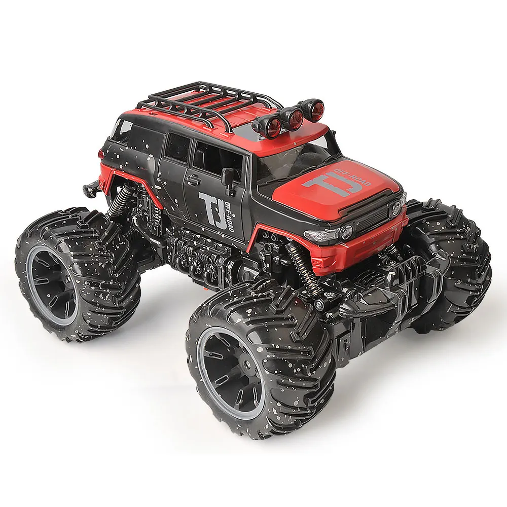 GizmoVine RC автомобилей 2,4 ГГц 1/16 RC байк 2 колеса Рок Гусеничный ралли Bigfoot автомобилей Off- внедорожник дистанционного управления автомобилем - Цвет: Красный