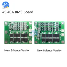 BMS 4S 40A плата защиты литиевой батареи с балансом улучшенная версия 18650 зарядное устройство литиевой батареи PCB BMS Защитная плата