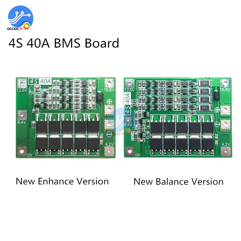 BMS 4S 40A литий Батарея панель защиты с балансом повышения версии 18650 Литий Зарядное