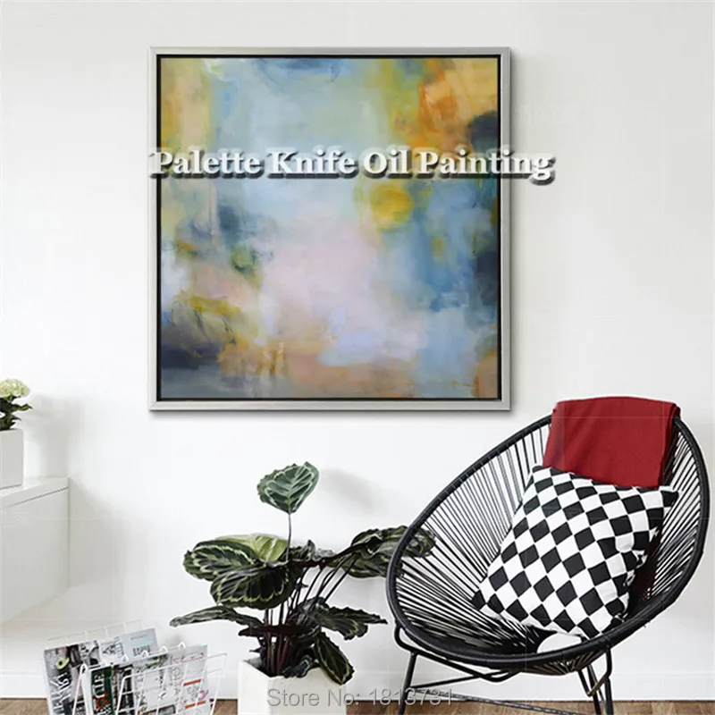 Hand painted Modern Abstract Canvas Oil Painting Wall Art decorative Pictures for living room Home Decor Handmade cuadros Art 8