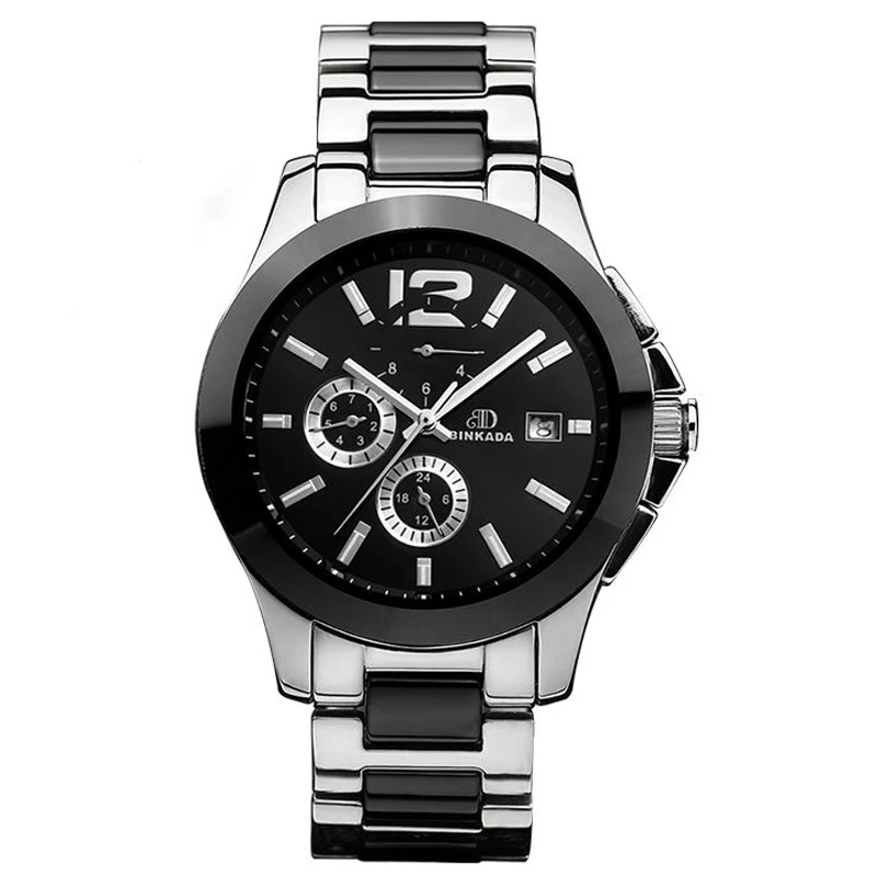 

Men's Automatic Watch Waterproof Stainless Steel Ceramic 2018 New Moment Sport Wrist Clock Top Brand Luxury 18 Z