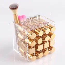 Mordoa акрил Губная помада организатор косметика прозрачный Make-Up Box Уход за кожей продуктов держатель Лаки для ногтей стойки Макияж Кисточки