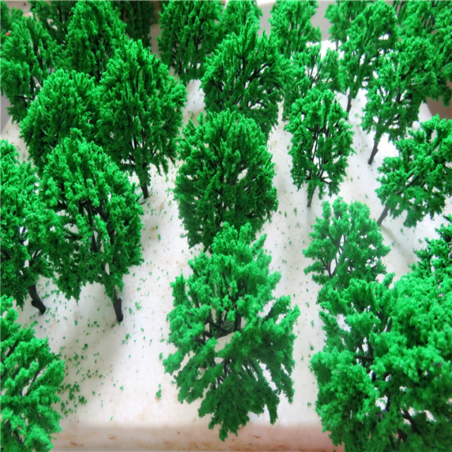 new architecture 3d scale artificial plastic model  green tree  layout189