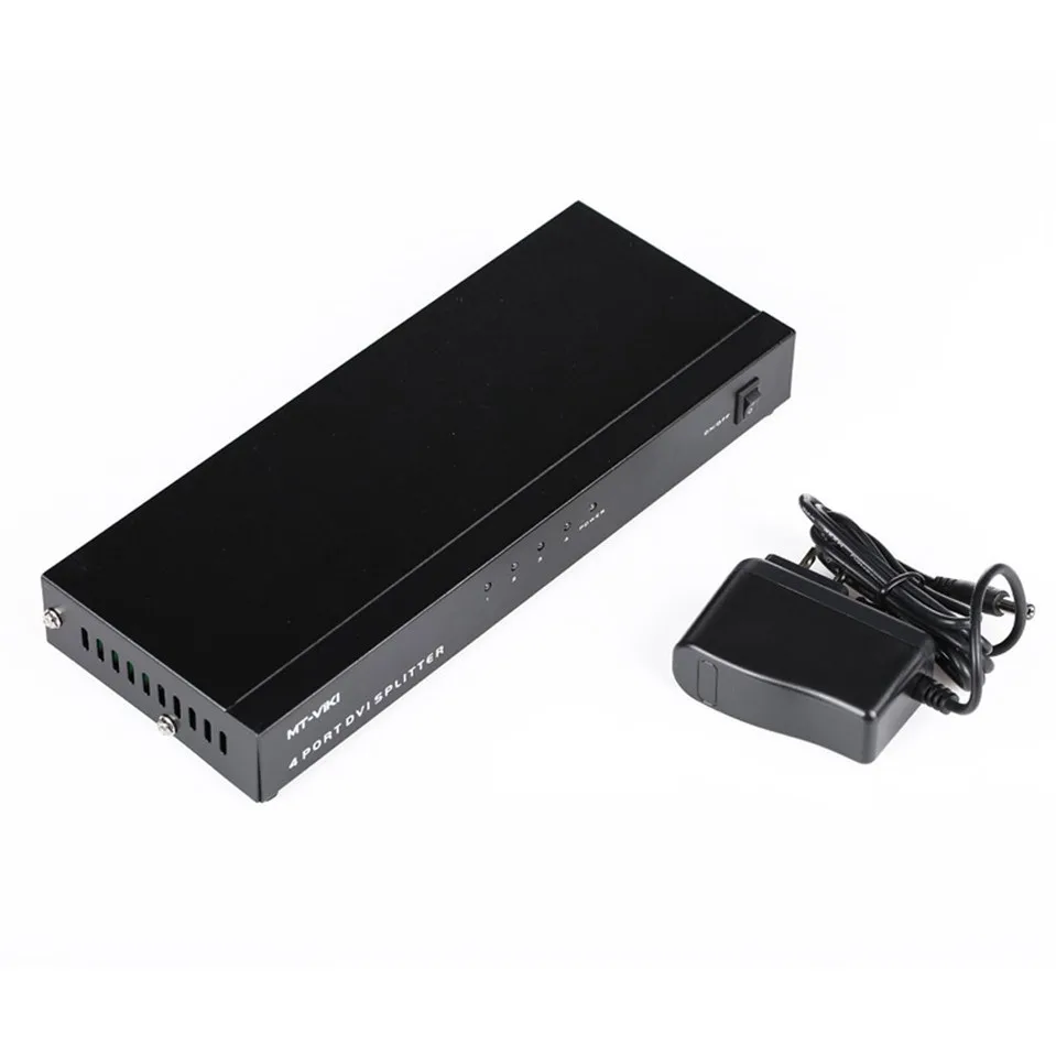 SmileMango DV4H 4 Port DVI Splitter Distributor Video Sharing 1 input to 4 output multiple LCD monitor Synch Display MT-DV4H