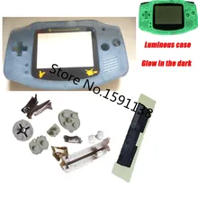 Новое поступление, ограничительное стекло, светящаяся синяя ракушка для GameboyAdvance, светящаяся пластиковая оболочка, световая крышка