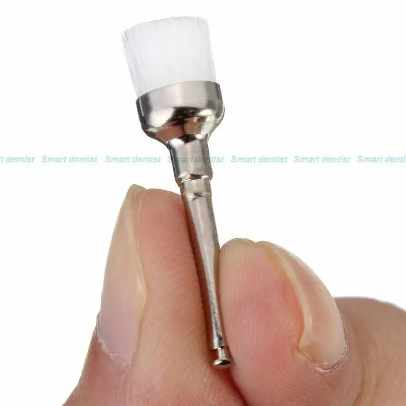 2016 NEW 1000 PCS dental Latch style flat bowl brush polishing white