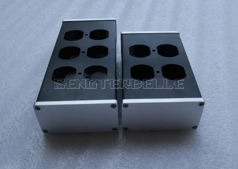 Продажа DIY HIFI алюминиевый корпус стандарт США блок питания корпус Блок питания розетка оболочка