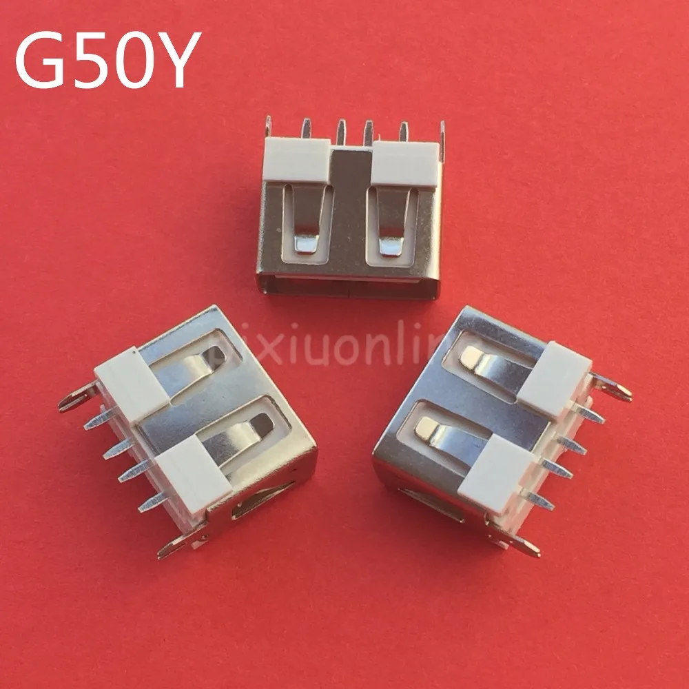 20pcs USB SMD 4Pin A Type Female Socket Jack Connector 90 degree Charging MW