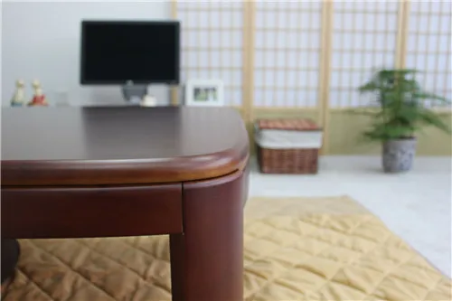 Asian Traditional Kotatsu Table Rectangle 105cm Walnut Color Low Modern Heated Foot Warmer Wood Furniture Coffee Table Design Asian Traditional Kotatsu Table Rectangle 105cm Walnut Color Low Modern Heated Foot Warmer Wood Furniture Coffee Table Design