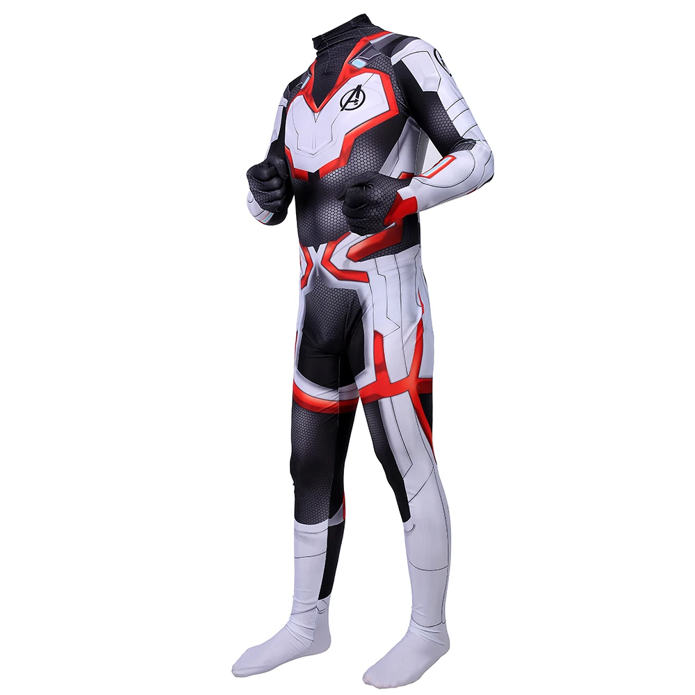 2019 New Avengers Endgame Quantum Realm Cosplay Costume Superhero Captain America Captain Marvel Zentai Bodysuit Suit Jumpsuits