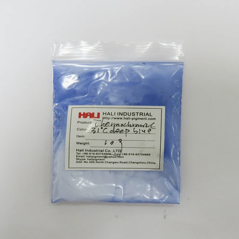 Термохромный порошок горячий активный пигмент термочувствительный цвет: темно
