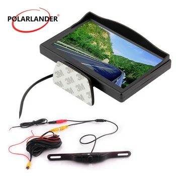 

Car Monitor 7 LED 8 LED Long-Term Desktop Wireless Transmitter GPS Parking Monitor Night Vision Reversing Camera 5 Inch TFT
