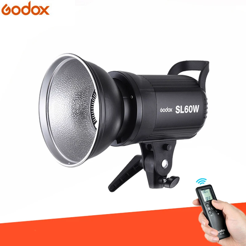 Фотостудия Godox SL 60W CRI 95 + светодиодный светильник SL60W белый 5600K Bowens Mount пульт