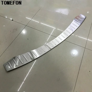 

TOMEFON For Ford Explorer Sport 2016 2017 Car Stainless Steel Car Rear Bumper Scuff Sill Car Rear Bumper Protector Cover Trim