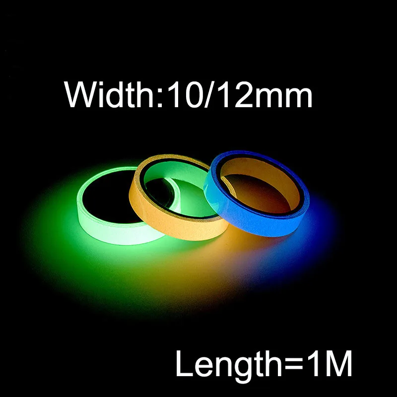 1 м 10/12 мм светящаяся лента Self-подсветка светящиеся полосы этап предупредительный световой сигнал-излучающая Лента лампы дневного света для химической промышленности-хранения лента