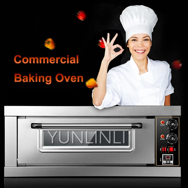 Best Offers Commercial Single-layer Oven   Larger Capacity Baking Oven   Pizza/Cake/Cookie/Egg Tart Baking Device  BND(XK01)1-1