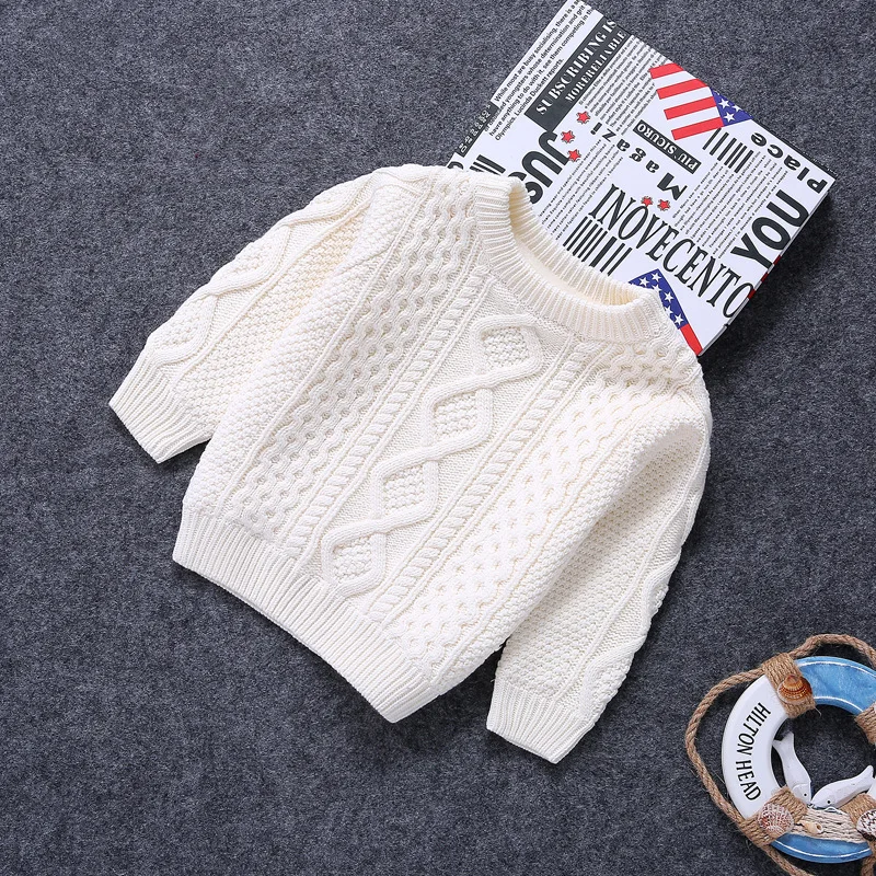 Детский плотный бархатный свитер с круглым вырезом на весну осень|girls sweater|little girl