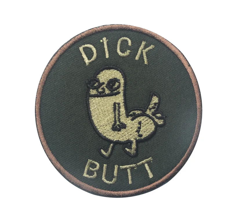 Dick butt военная армия тактический боевой вышивка заплатка для одежды эмблема Аппликации, бейджи